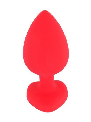 Dop Anal Silicone Plug Large, Rosu