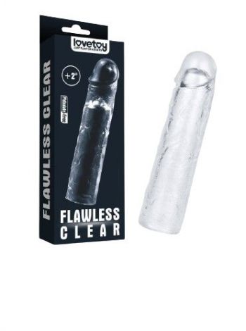 Prelungitor penis Flawless Clear Penis Sleeve Add 2''