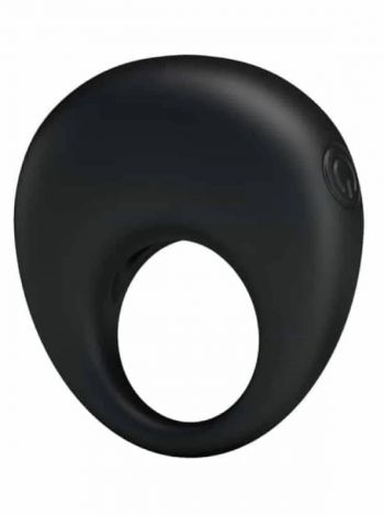 Inel penis cu vibratii Trap, Negru