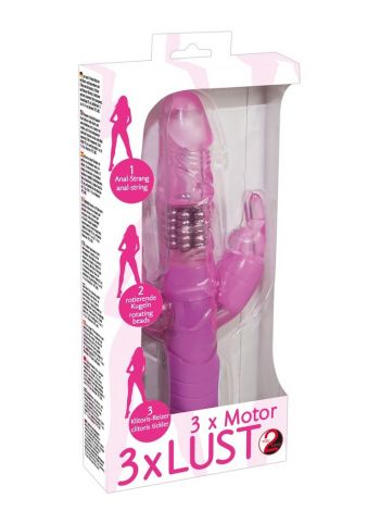 Vibrator Rabbit Dual Pleasure, Pink, 22 cm