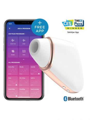 Vibrator Satisfyer  Inteligent Love Triangle, Alb